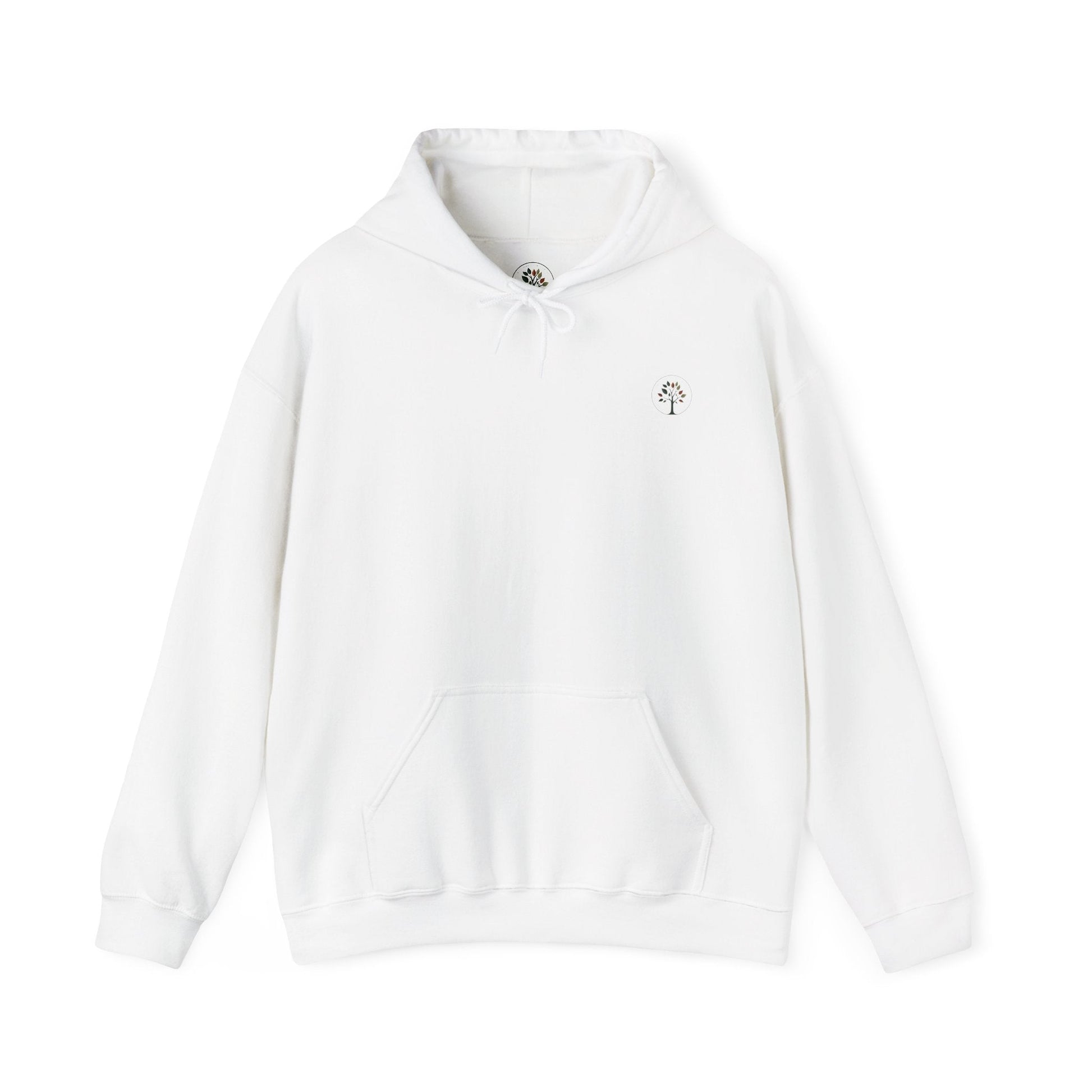 White | Eclipse Garden Hoodie, front view