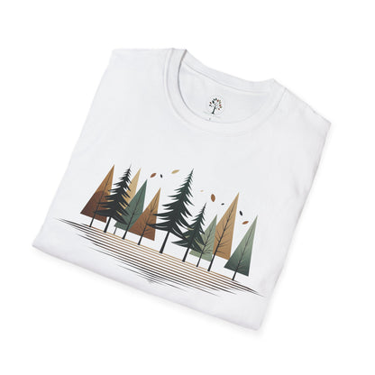 White | Forest Rhythm, folded view