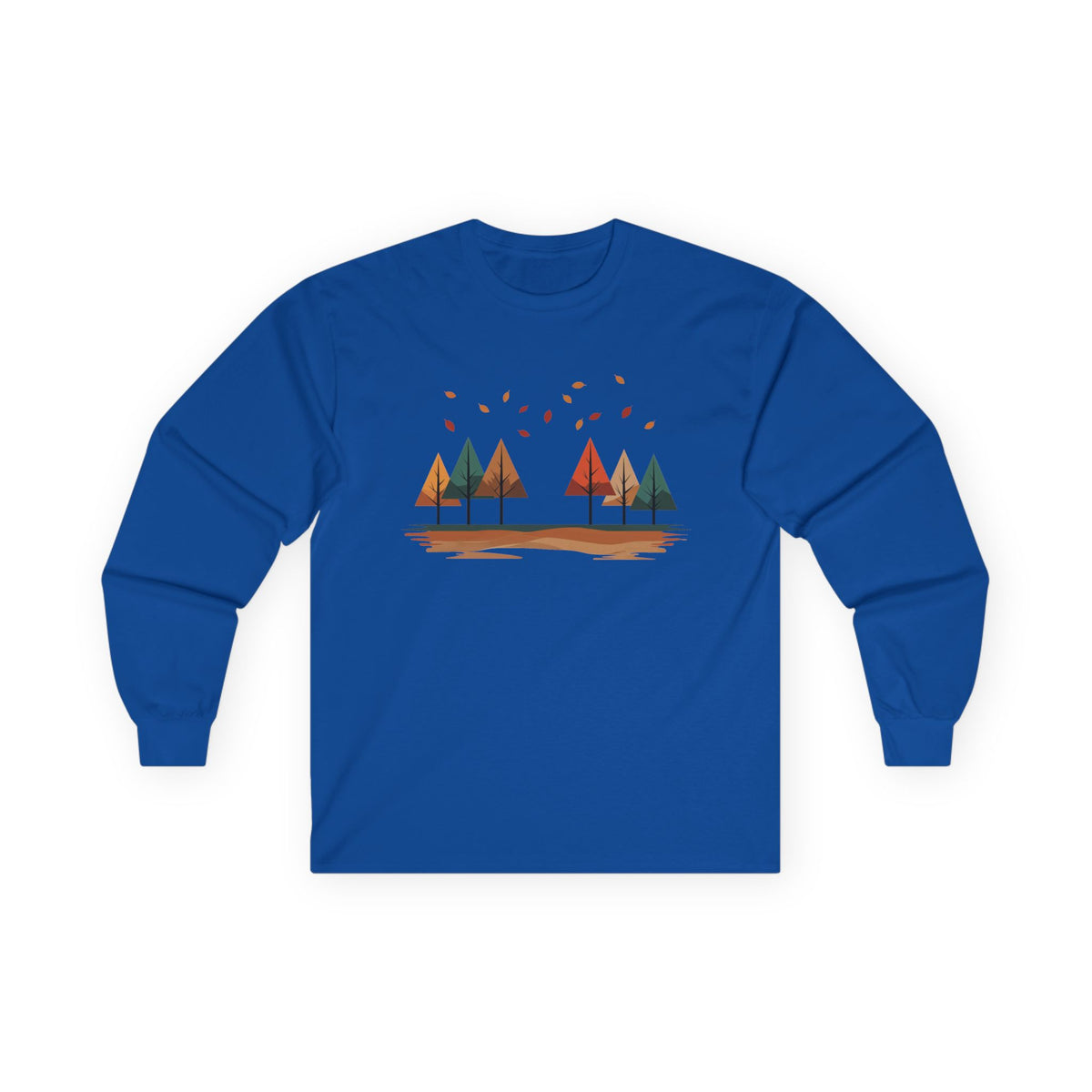 Royal | Horizon Fall Long Sleeve Tee, front view