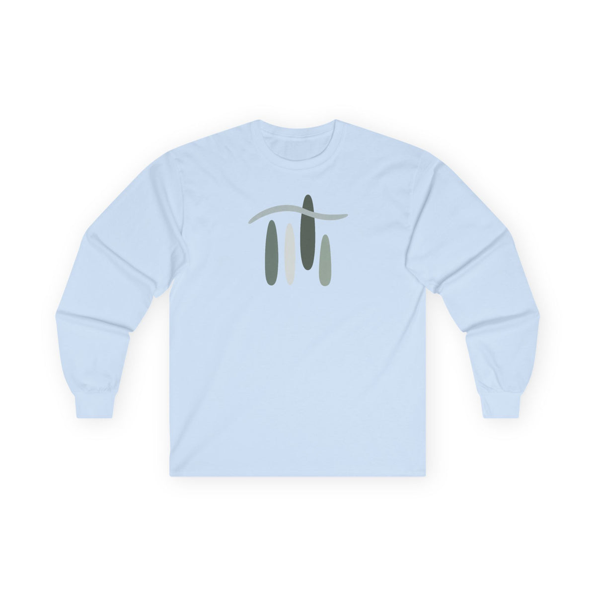 Light Blue | Forest Breath Long Sleeve Tee, front view