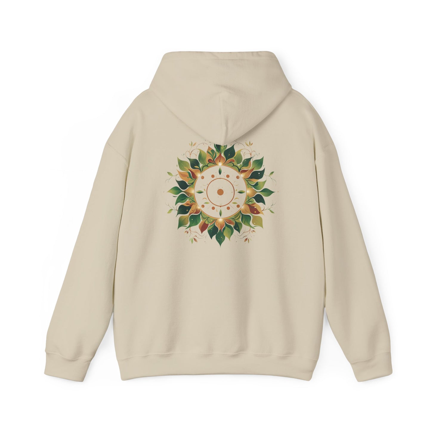 Sand | Solar Bloom Hoodie, back design view