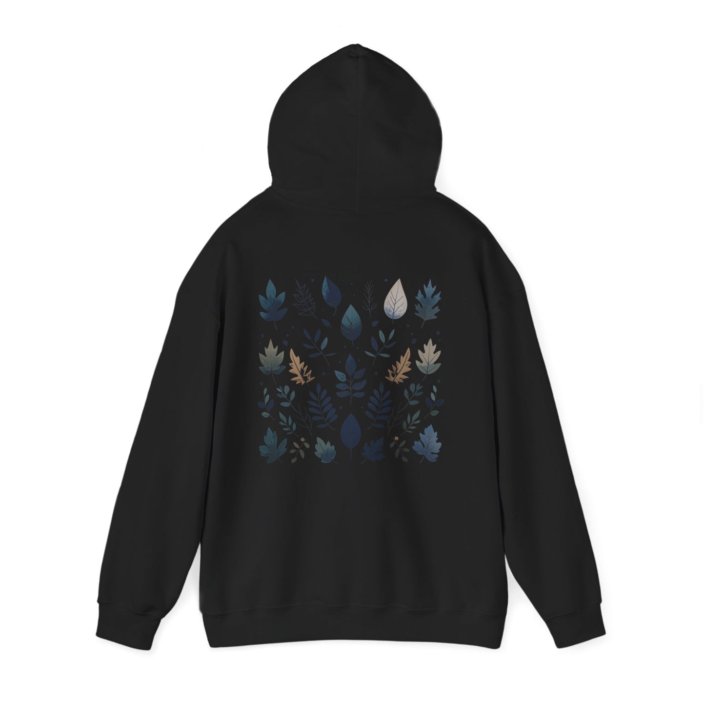 Black | Botanical Harmony Hoodie, back view 2