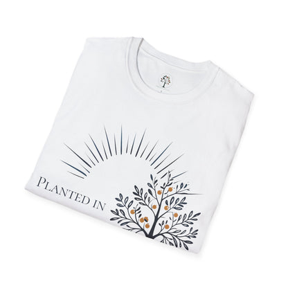White | Planted in Love, folded view