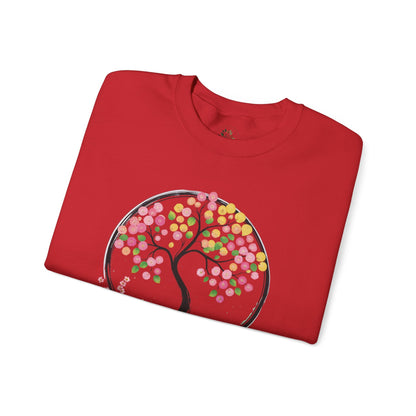 Red | Joy in Bloom Sweatshirt, folded view