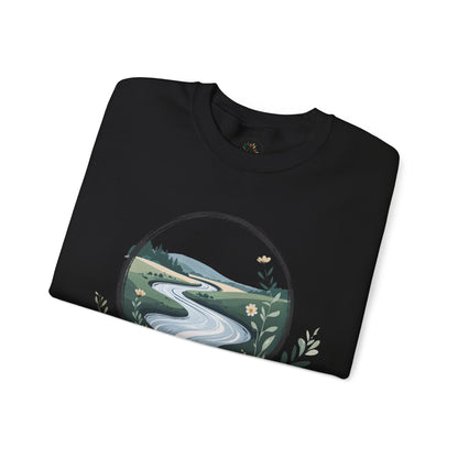 Black | River of Grace Sweatshirt, folded view