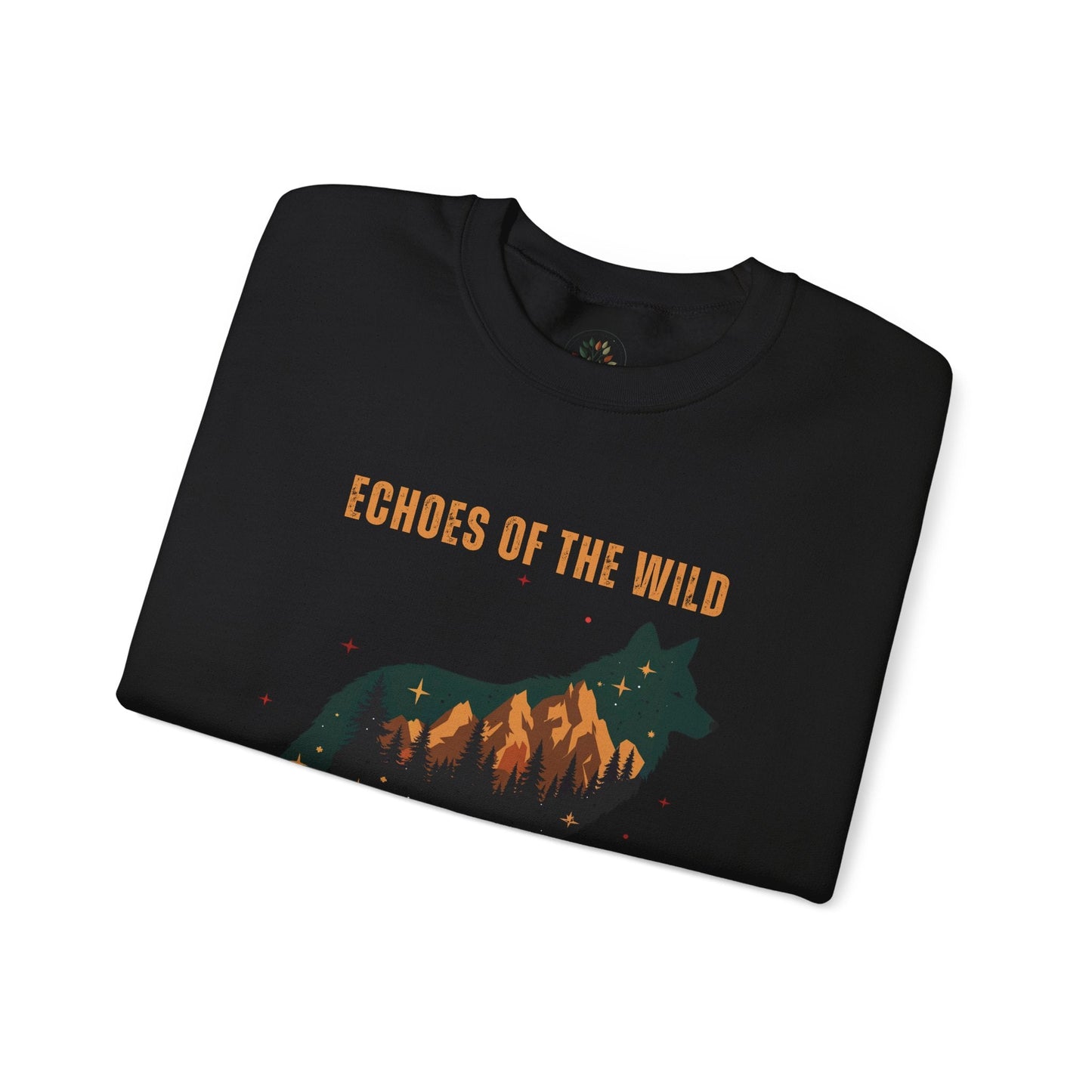 Black | Echoes of the Wild Sweatshirt, folded view