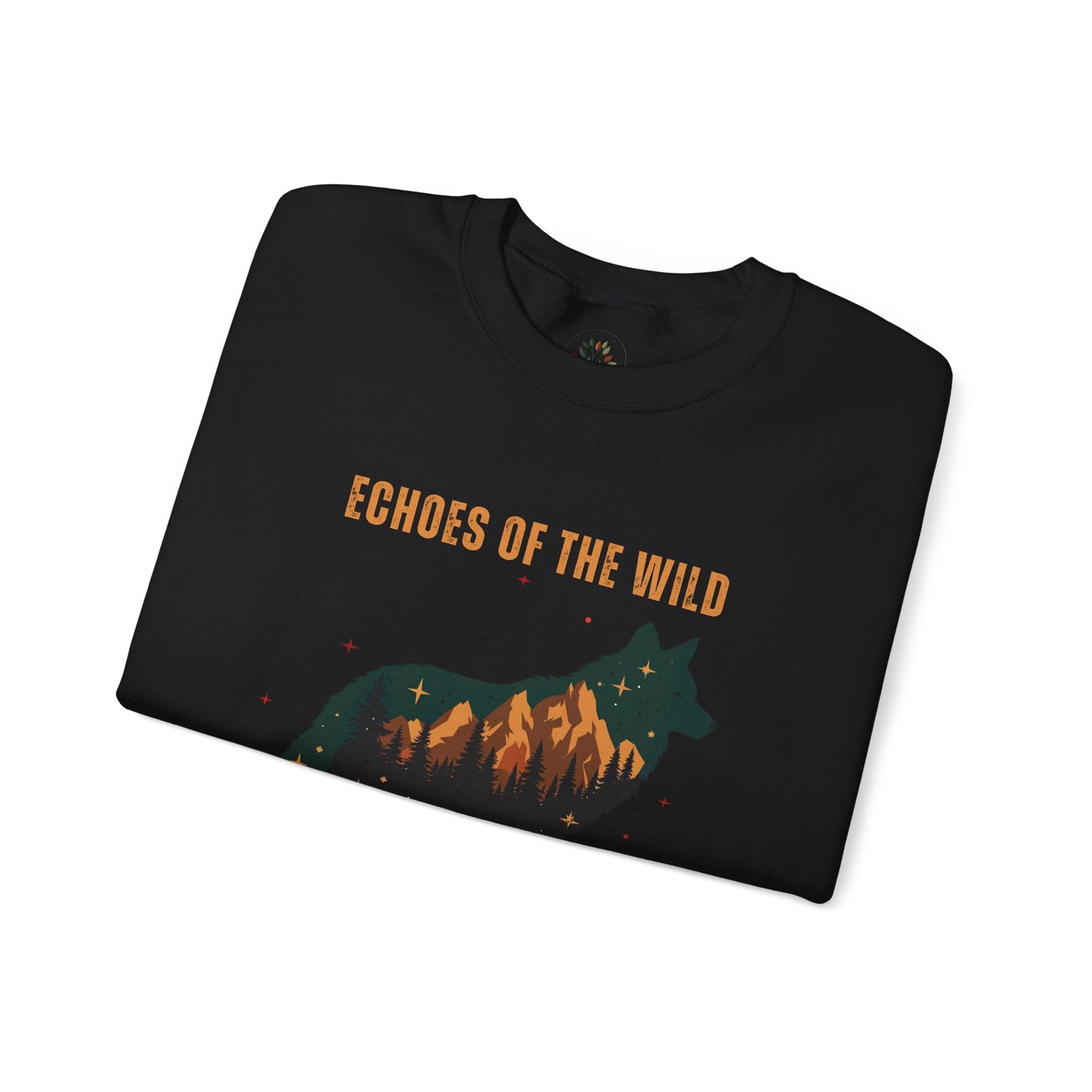 Black | Echoes of the Wild Sweatshirt, folded view