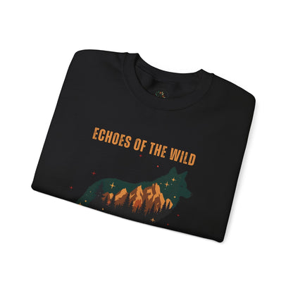 Black | Echoes of the Wild Sweatshirt, folded view