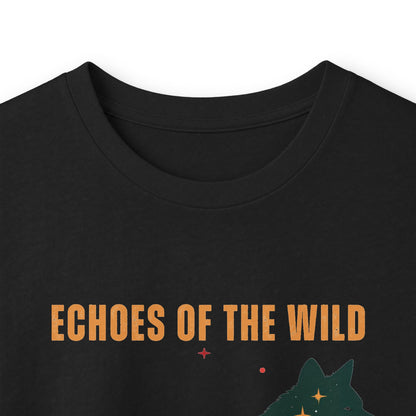 Black | Echoes of the Wild Long Sleeve Tee, folded view