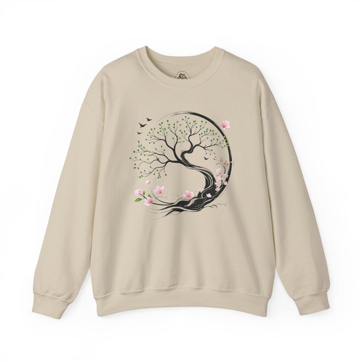 Sand | Unfolding Grace Sweatshirt, front view