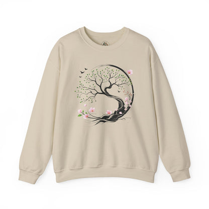 Sand | Unfolding Grace Sweatshirt, front view