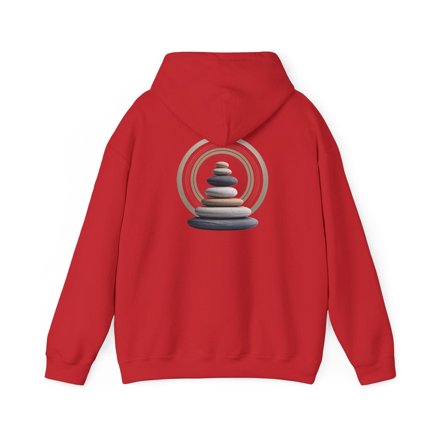 Red | Echoes of Calm Hoodie, back design view