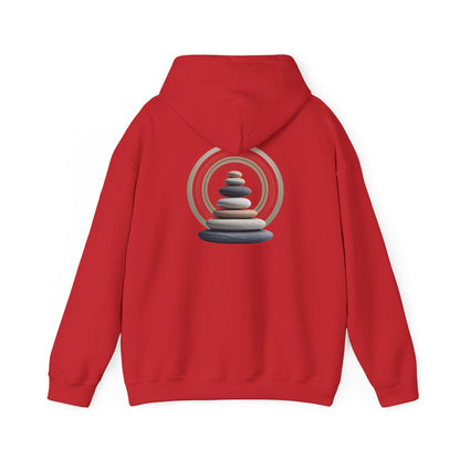 Red | Echoes of Calm Hoodie, back design view