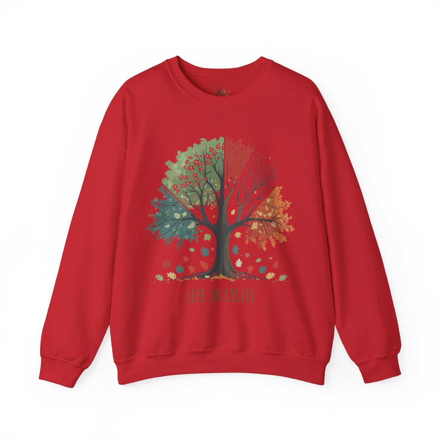 Red | Life in Cycles Sweatshirt, front view