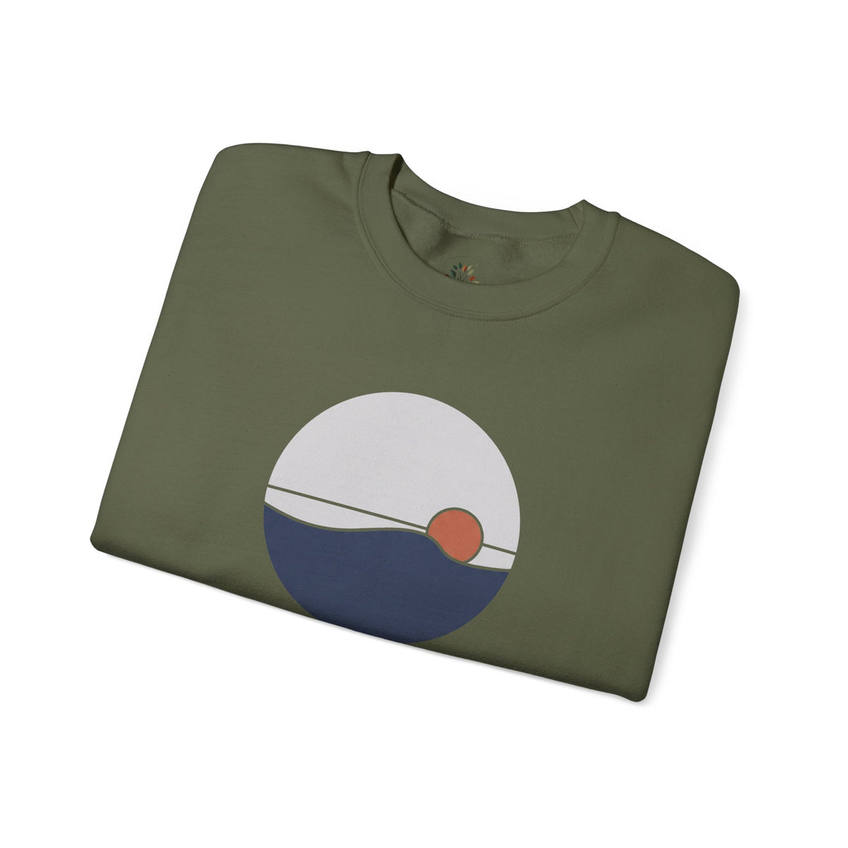 Military Green | Shore Sweatshirt, folded view