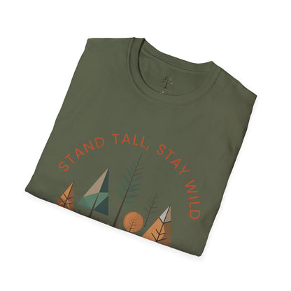 Military Green | Stand Tall, Stay Wild, folded view