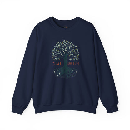 Navy | Stay Rooted! Sweatshirt, front view