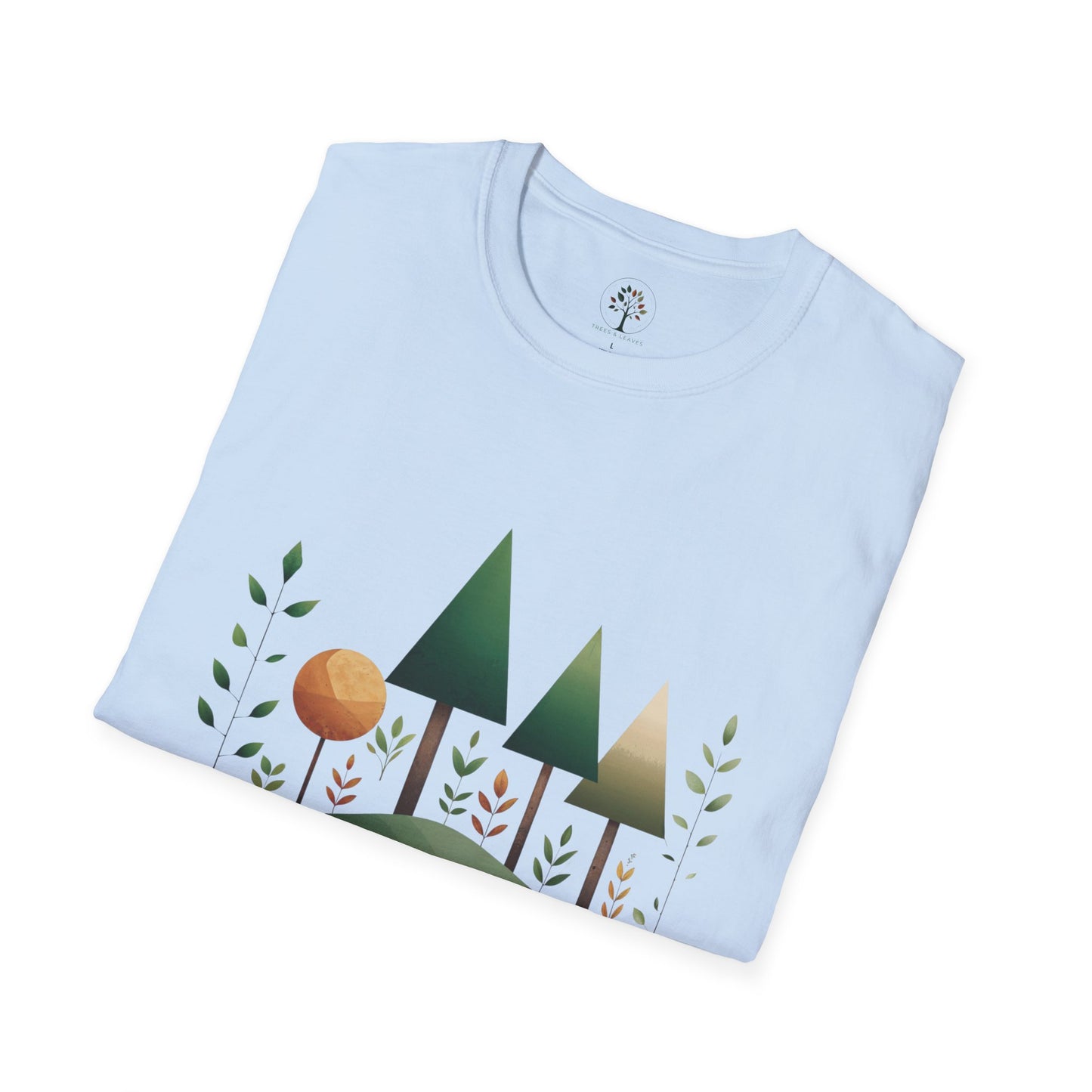 Light Blue | Breathe Deep, Live Green, folded view