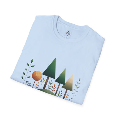 Light Blue | Breathe Deep, Live Green, folded view
