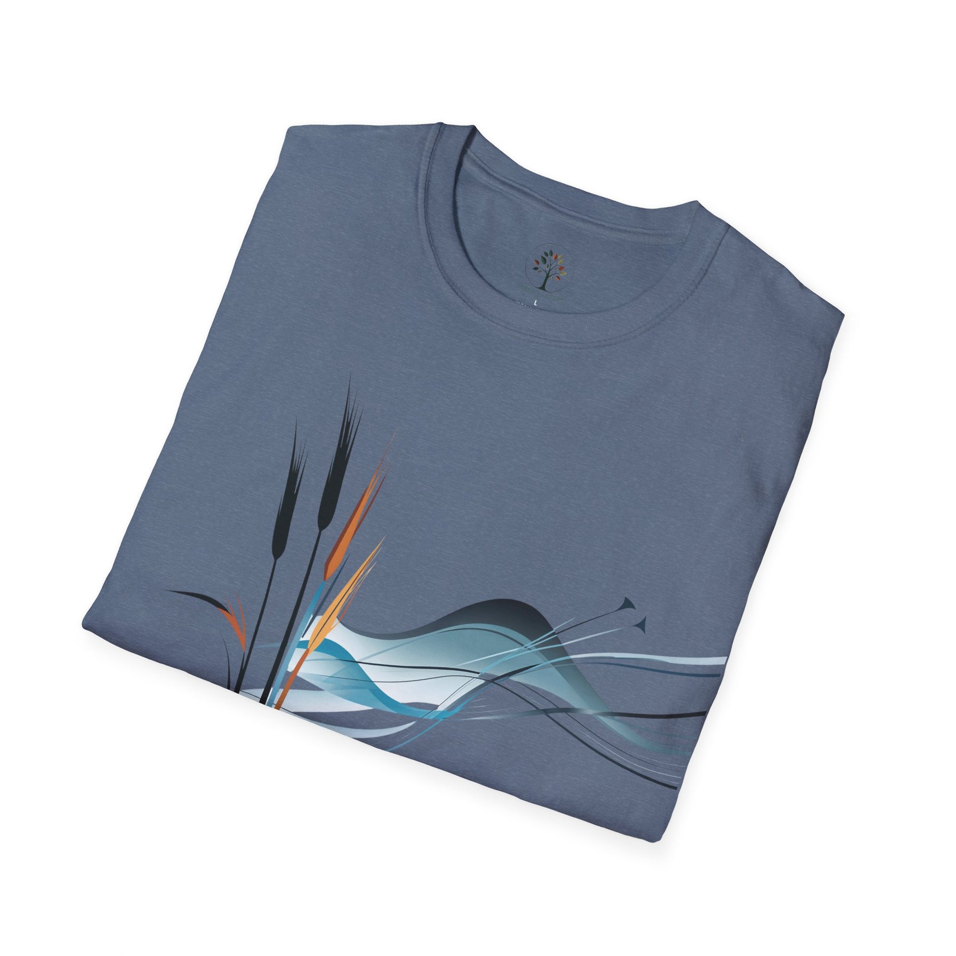 Heather Indigo | Exhale, folded view