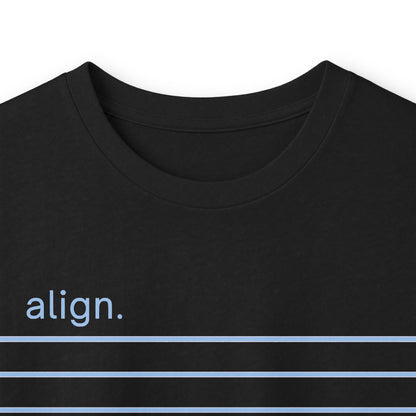Black | Align Long Sleeve Tee, folded view