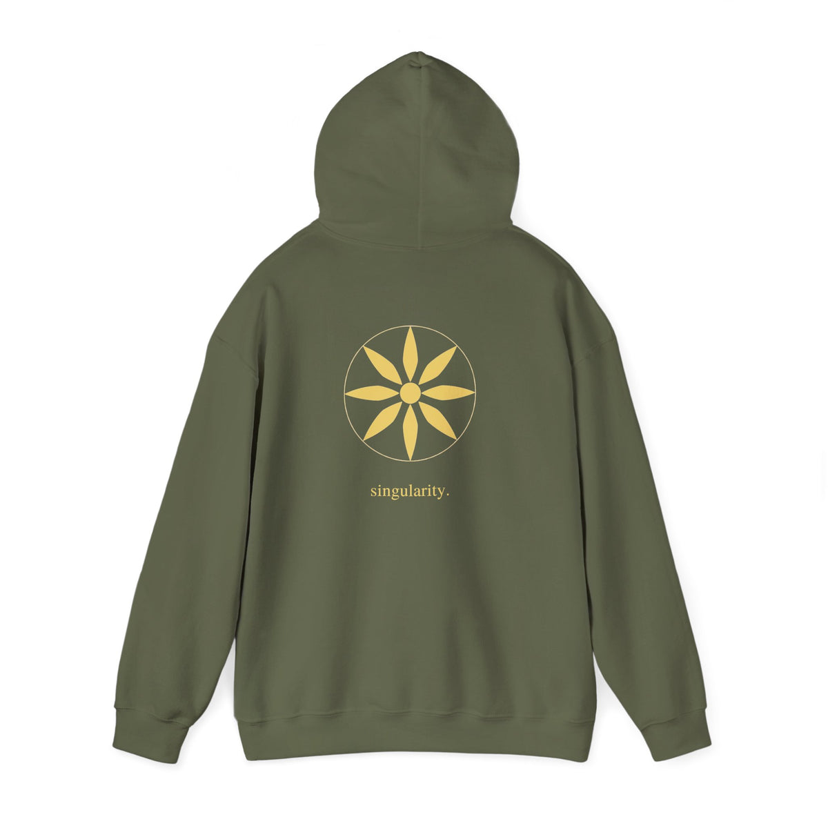 Military Green | Singularity Hoodie, back view 2