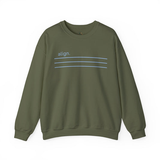 Military Green | Align Sweatshirt, front view