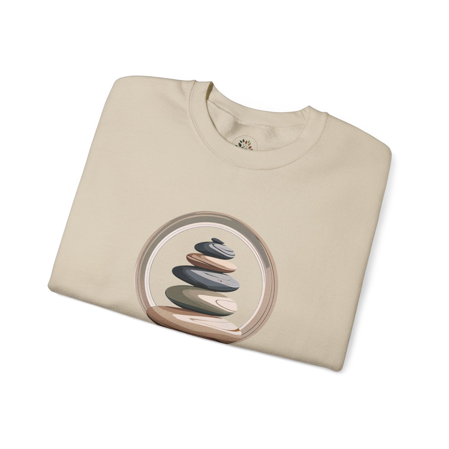 Sand | Still as Stone Sweatshirt, folded view