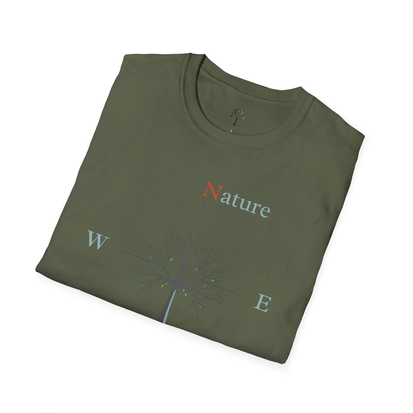 Military Green | Nature Is My Compass, folded view