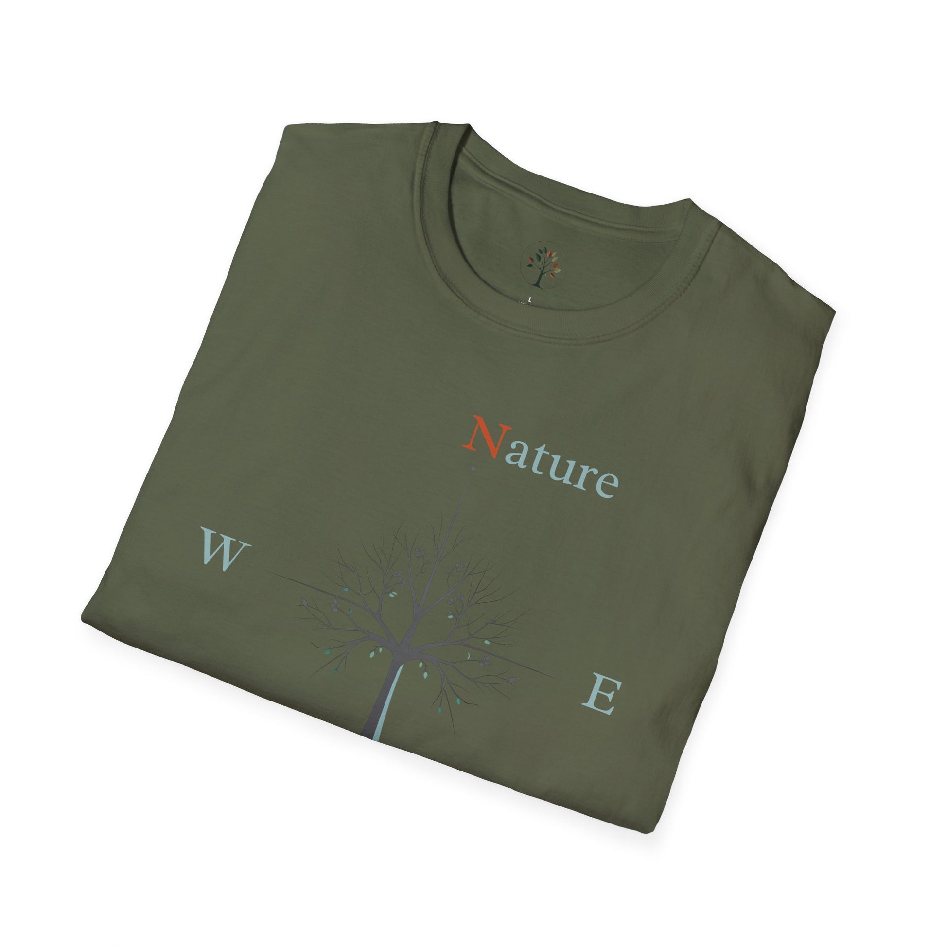 Military Green | Nature Is My Compass, folded view