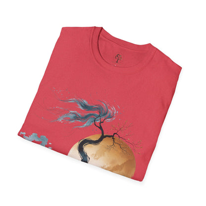 Heather Red | Golden Solitude, folded view