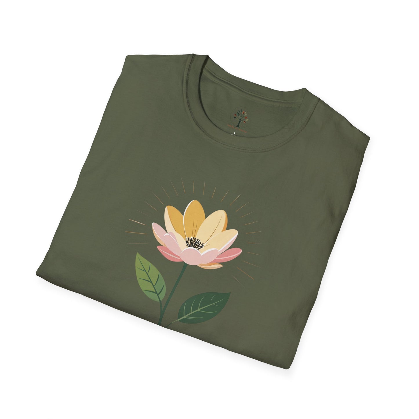 Military Green | Bloom with Intention, folded view
