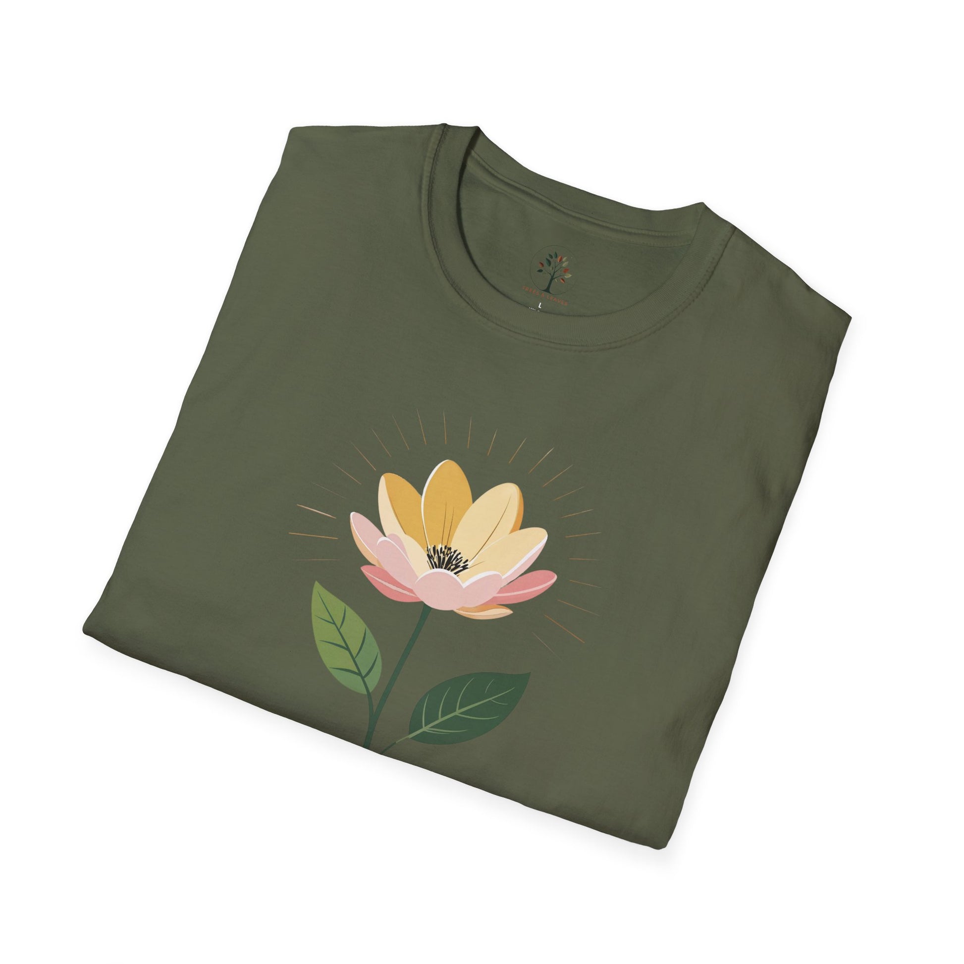 Military Green | Bloom with Intention, folded view