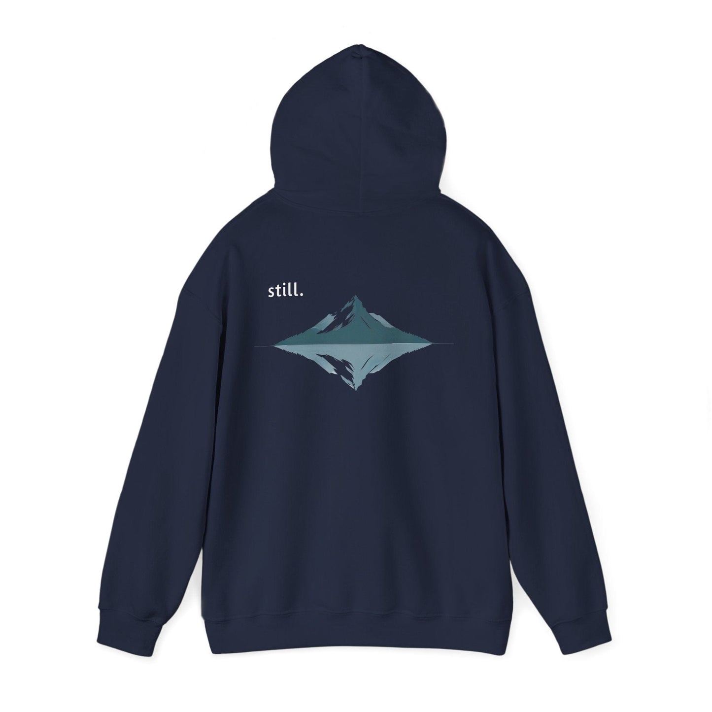 Navy | Still Hoodie, back view 2