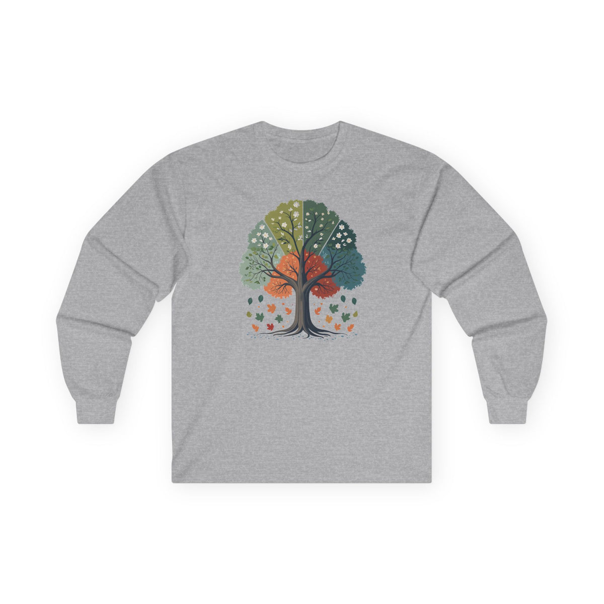 Sport Grey | Circle of Season Long Sleeve Tee, front view