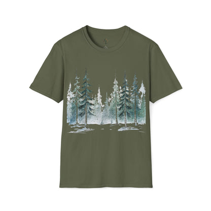 Military Green | Snowfall Forest, front view