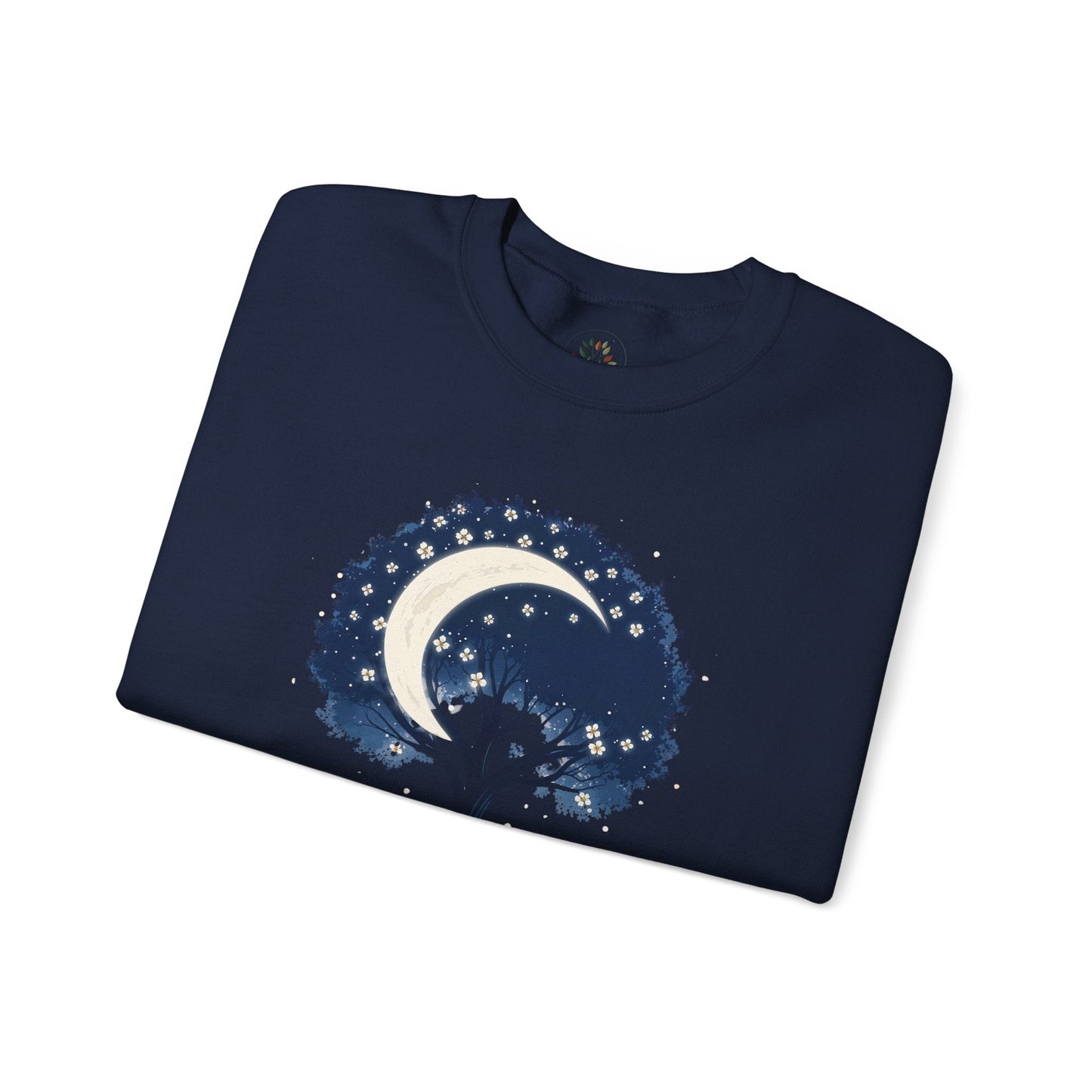 Navy | Nature`s Rhythm Sweatshirt, folded view