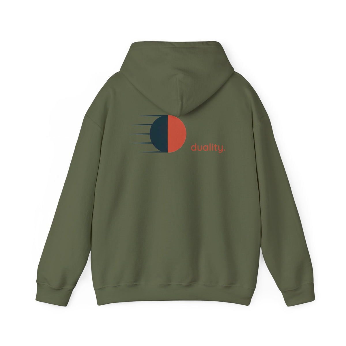 Military Green | Duality Hoodie, back design view