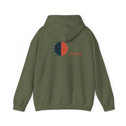 Military Green | Duality Hoodie, back design view