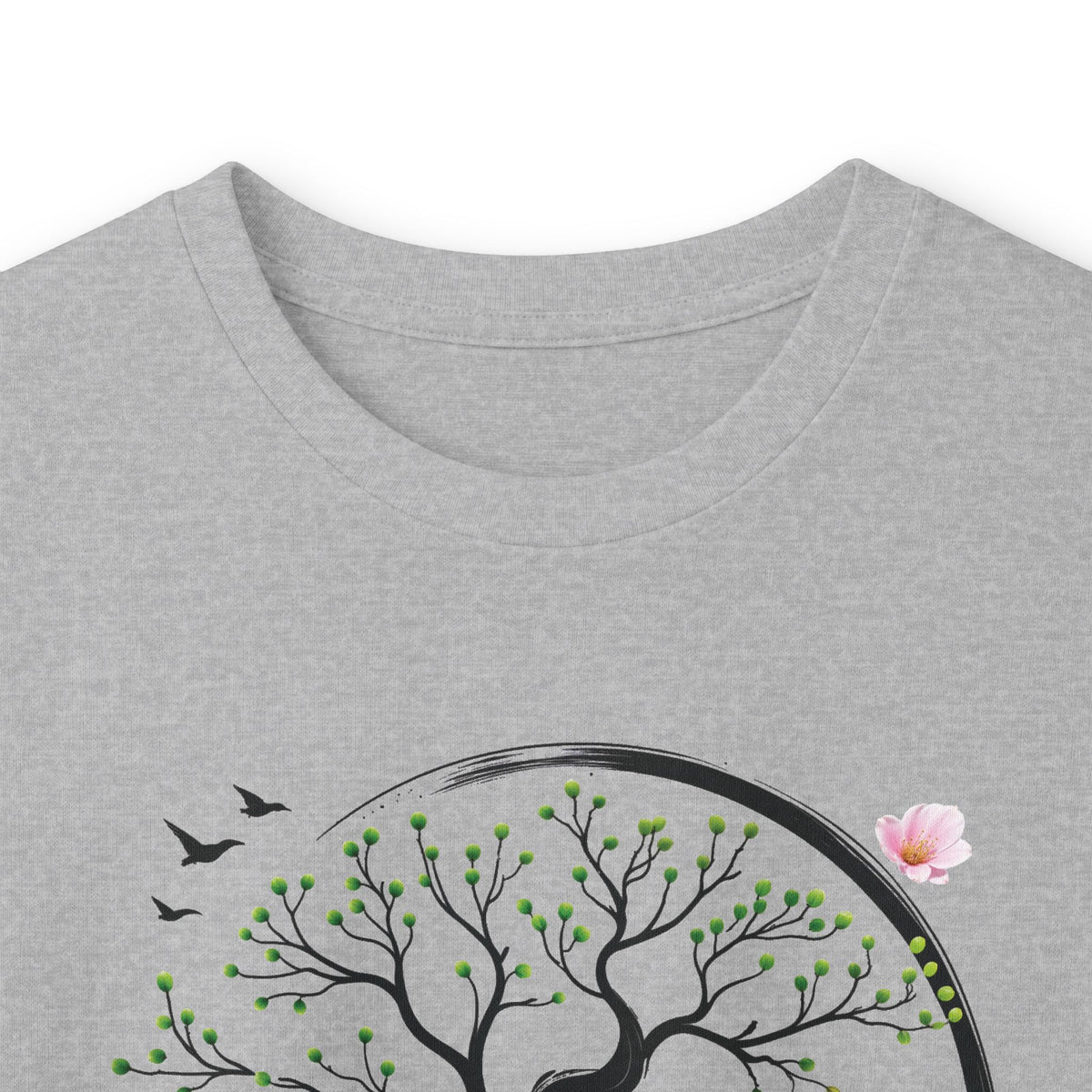 Sport Grey | Unfolding Grace Long Sleeve Tee, folded view