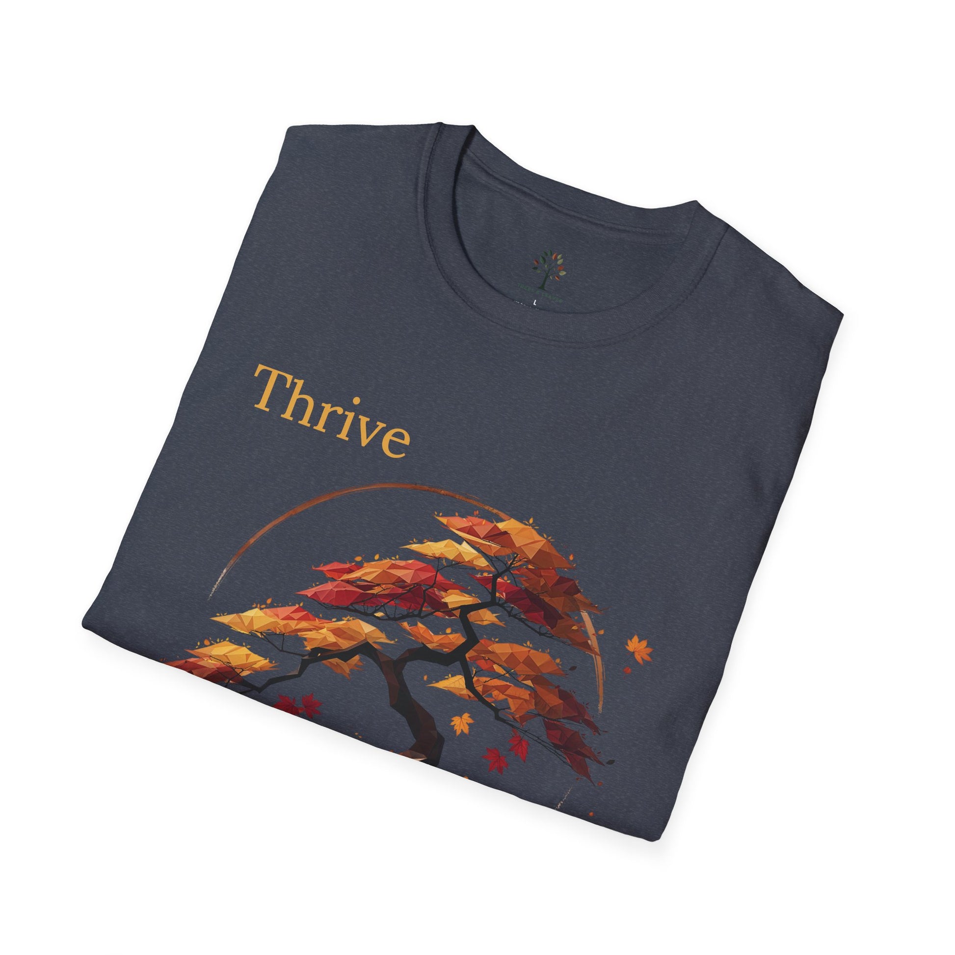 Heather Navy | Thrive, folded view