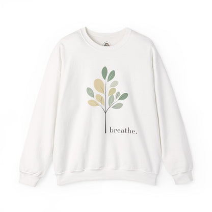 White | Breathe Sweatshirt, front view