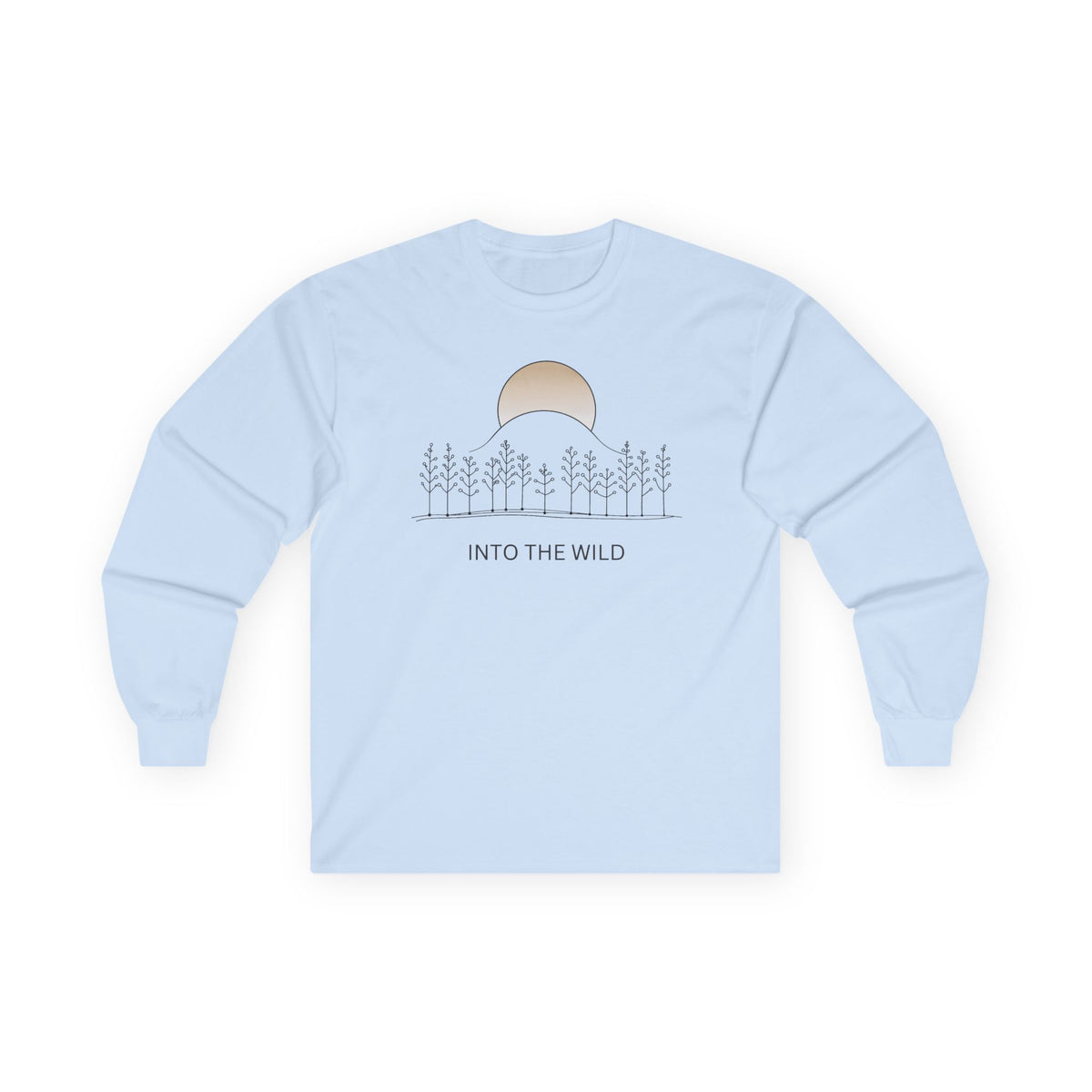 Light Blue | Into the Wild Long Sleeve, front view