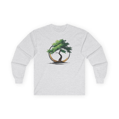 Ash | The Zen Tree Long Sleeve Tee, front view