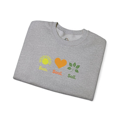 Sport Grey | Sun. Soul. Soil. Sweatshirt, folded view