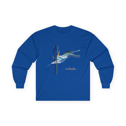 Royal | Exhale Long Sleeve Tee, front view