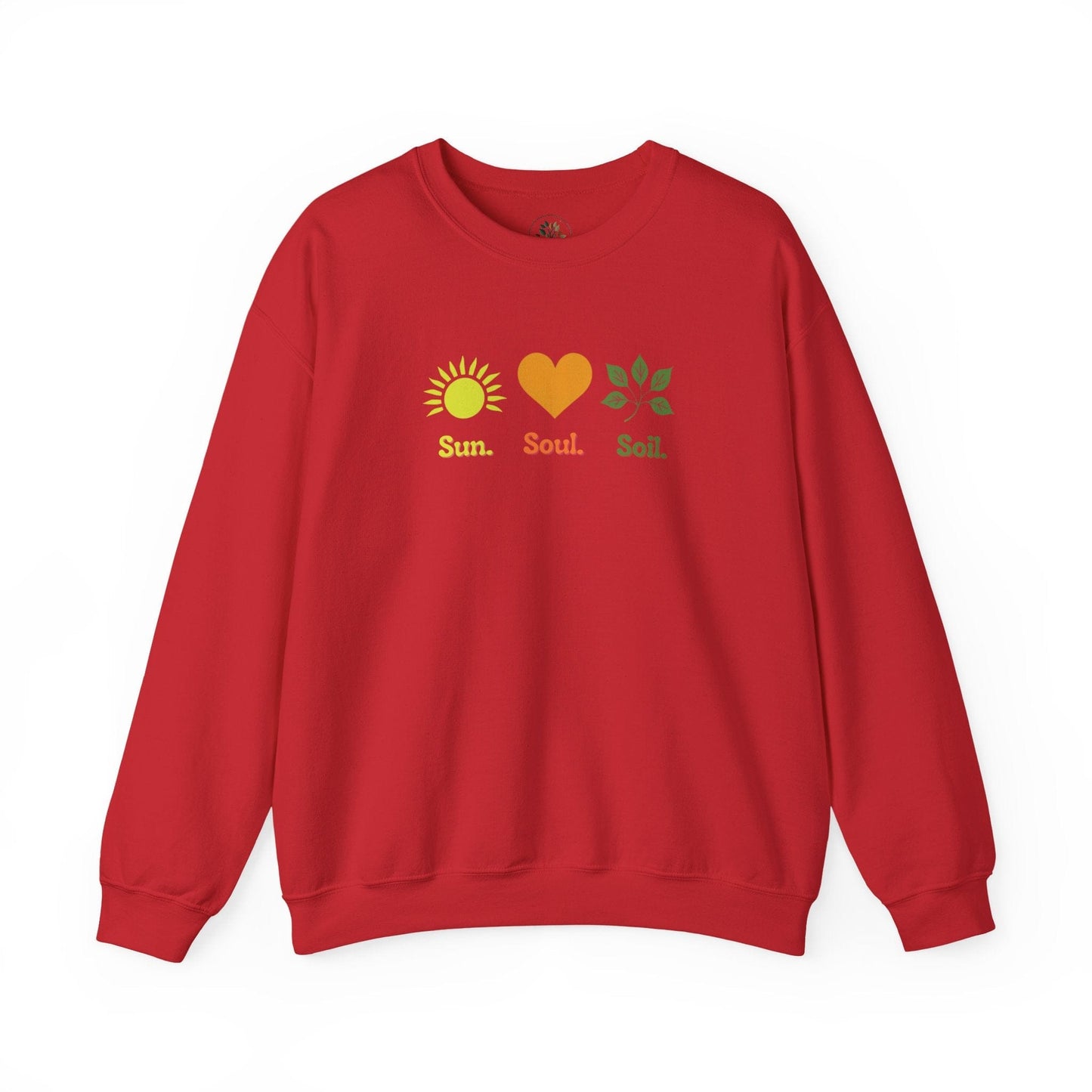 Red | Sun. Soul. Soil. Sweatshirt, front view