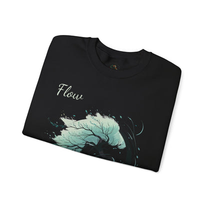 Black | Flow Sweatshirt, folded view