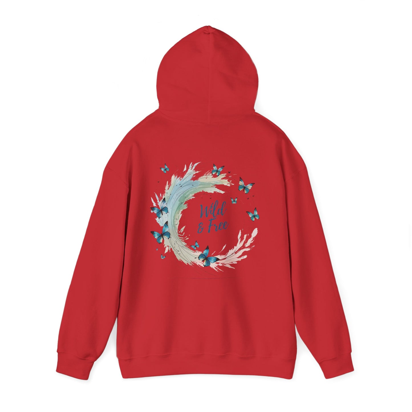 Red | Wild & Free Hoodie, back view 2