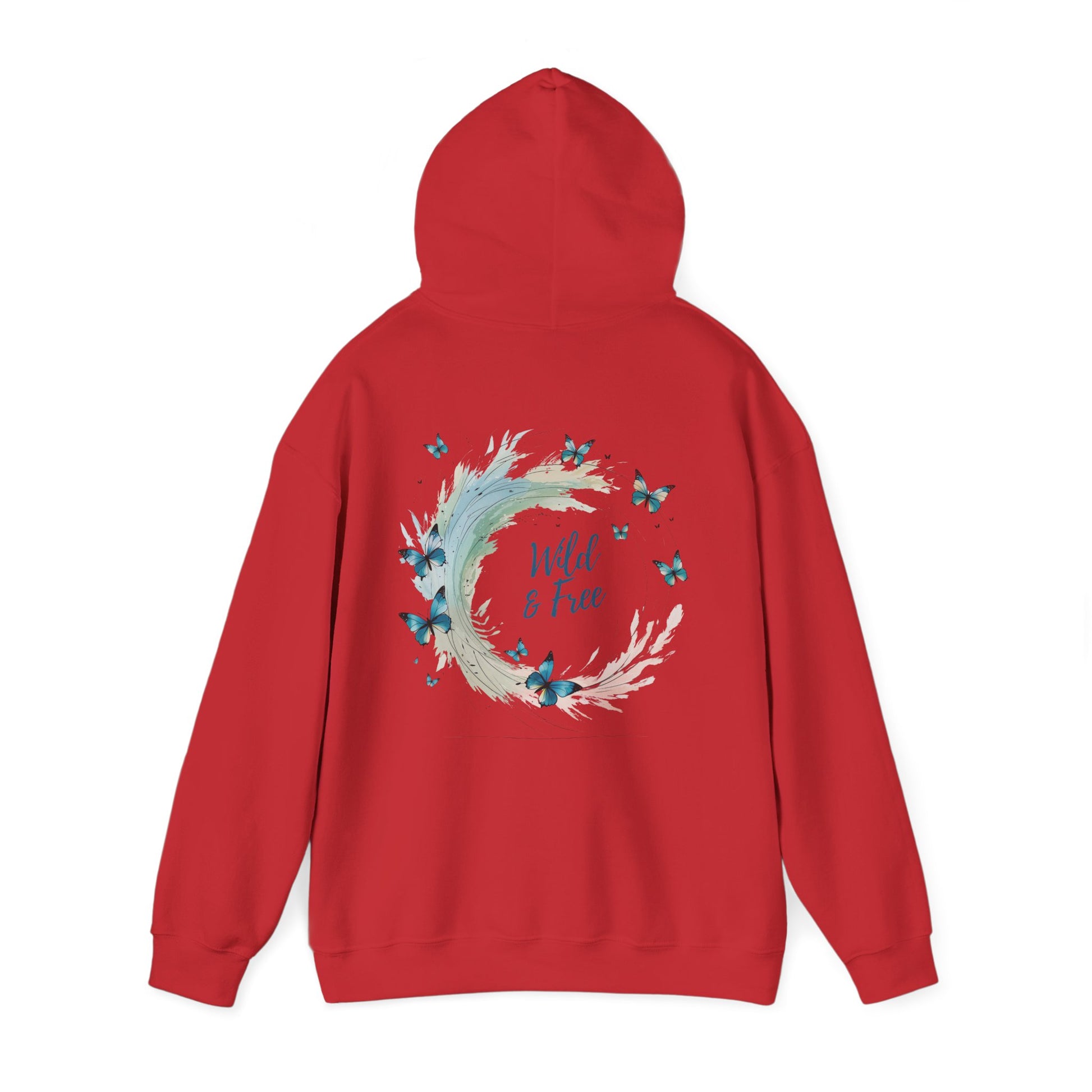 Red | Wild & Free Hoodie, back view 2